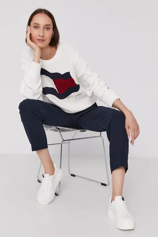 beżowy Tommy Hilfiger Sweter