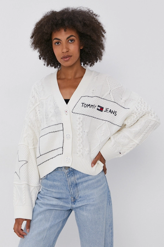 Kardigán Tommy Jeans  40% Akryl, 60% Bavlna