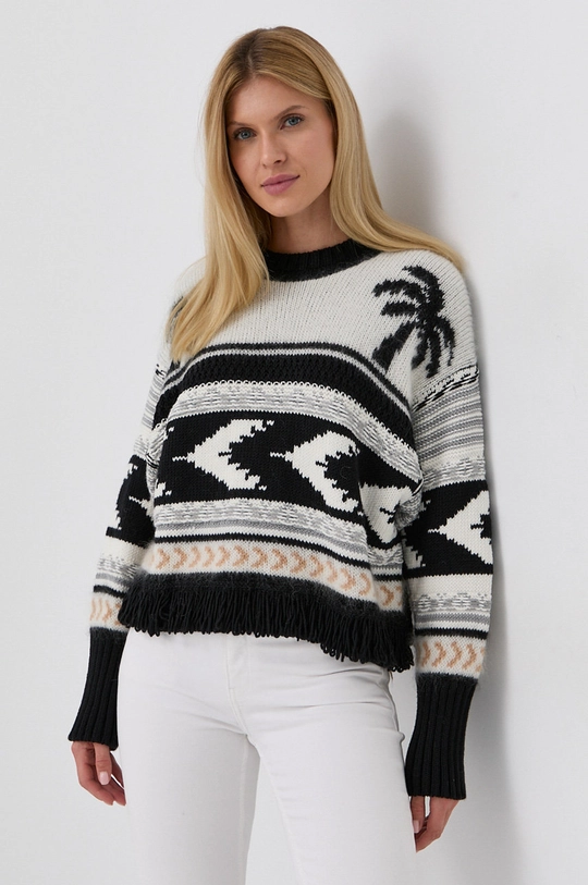 czarny Twinset Sweter z domieszką wełny