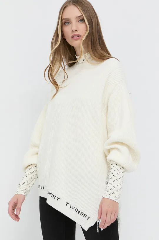 beżowy Twinset Sweter