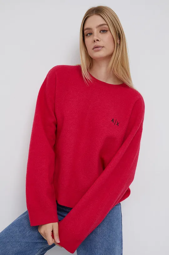 różowy Armani Exchange Sweter wełniany 6KYM2J.YMT6Z