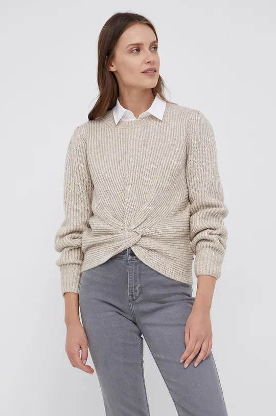 beżowy Scotch & Soda Sweter z domieszką wełny Damski