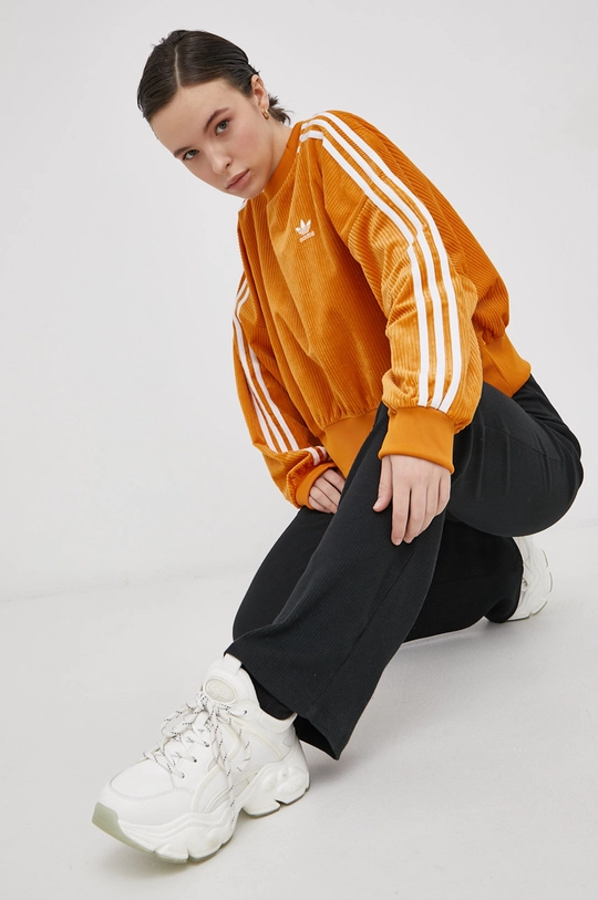 Bluza adidas Originals oranžna