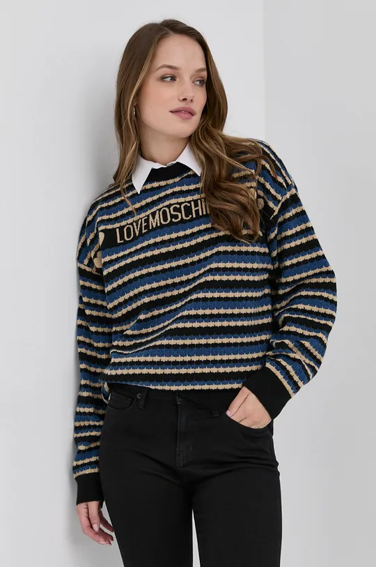 μαύρο Μάλλινο πουλόβερ Love Moschino Γυναικεία
