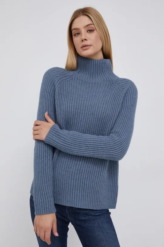 kék Drykorn gyapjú pulóver