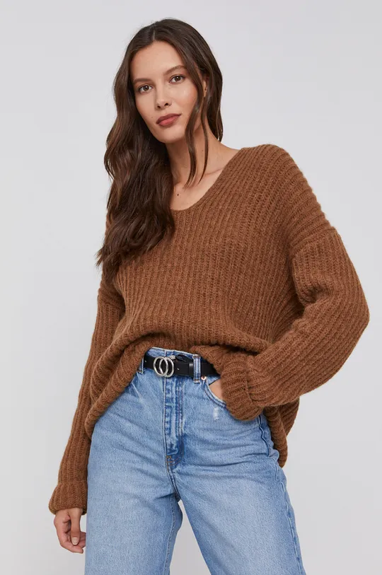 brązowy Drykorn Sweter