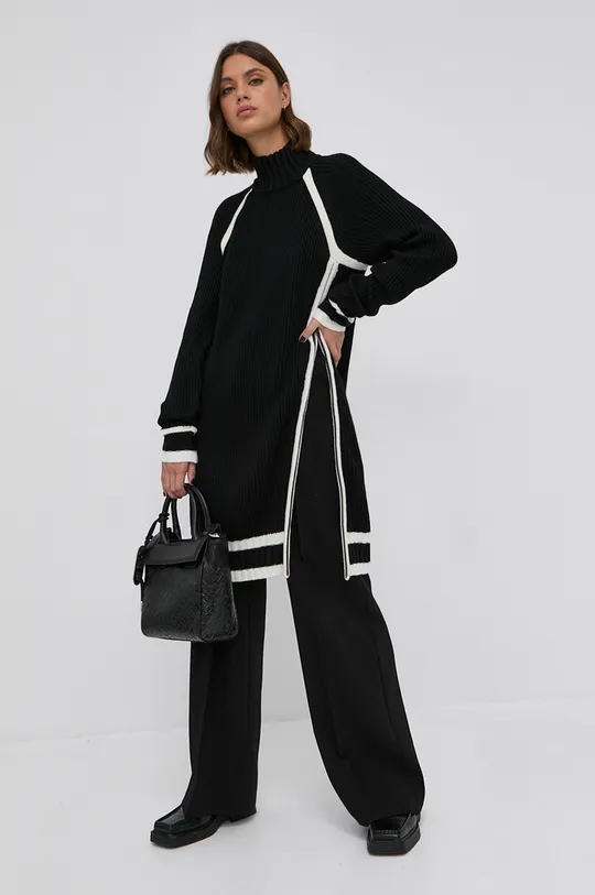 μαύρο Μάλλινο φόρεμα Karl Lagerfeld Γυναικεία
