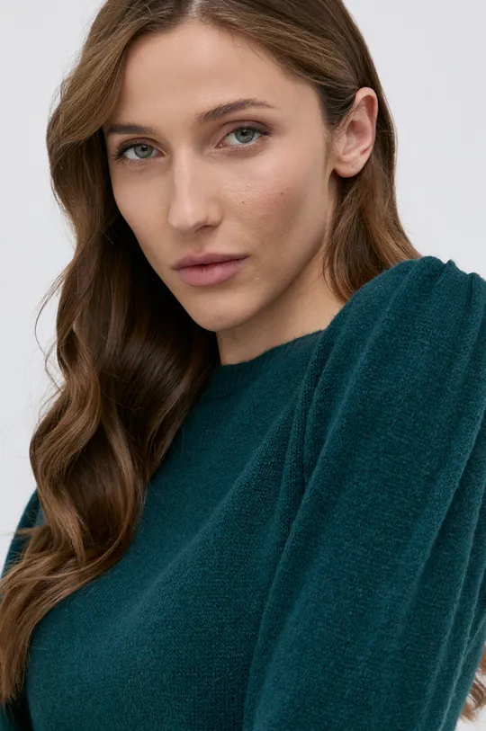 zöld Morgan gyapjúkeverék pulóver