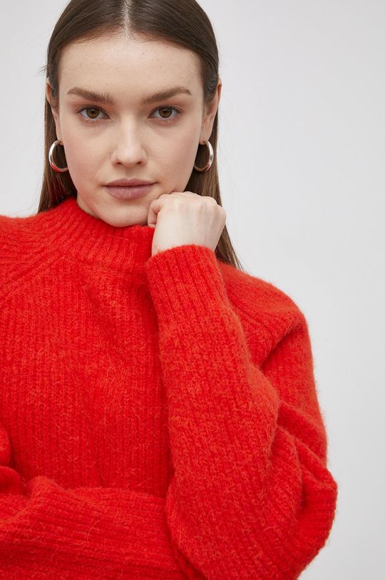 czerwony Superdry Sweter wełniany