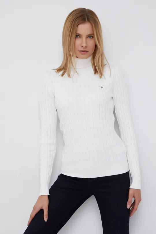 biały Gant Sweter 4800059 Damski