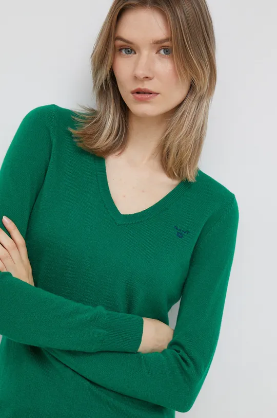 πράσινο Μάλλινο πουλόβερ Gant Γυναικεία