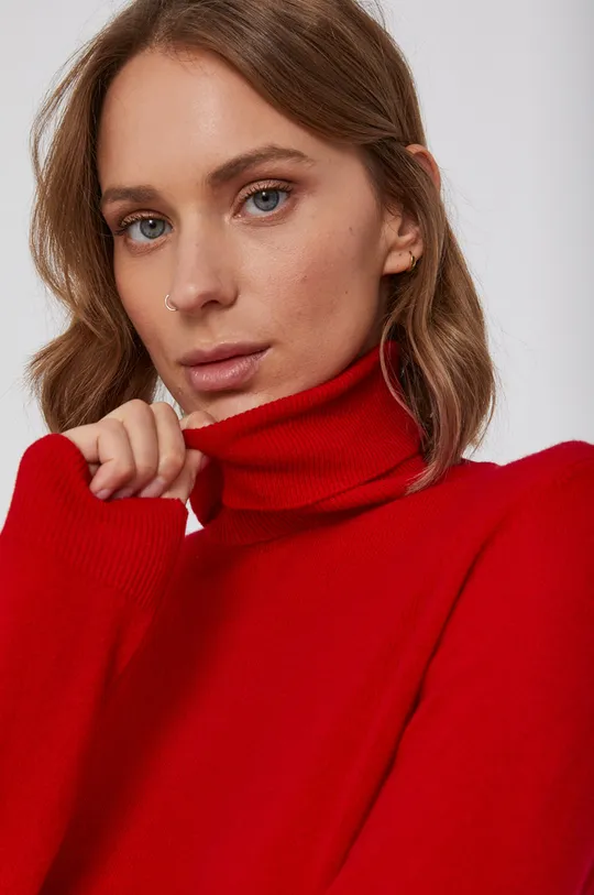 czerwony United Colors of Benetton Sweter wełniany