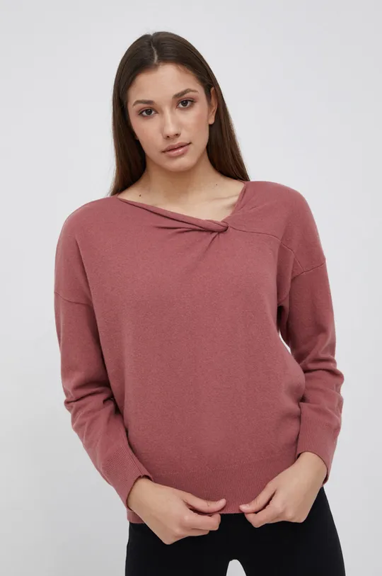 roza Vuneni pulover Sisley Ženski