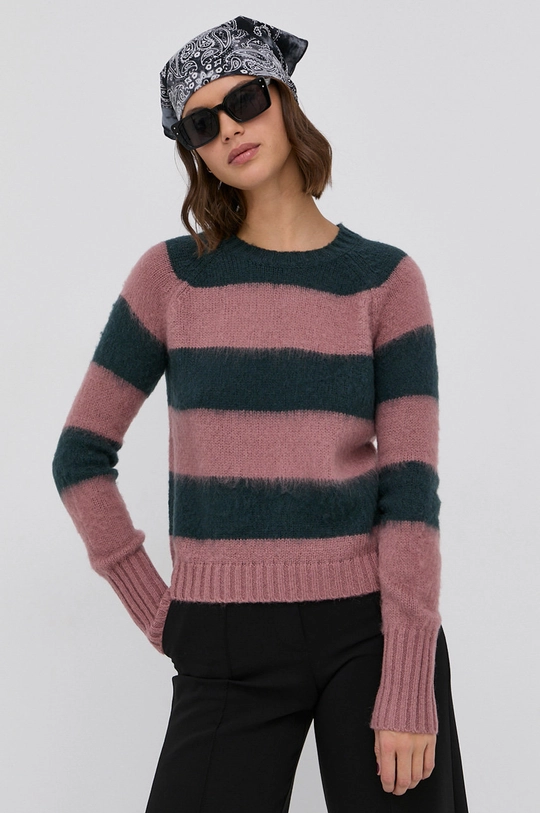 multicolor AllSaints Sweter z wełną LOU JUMPER Damski