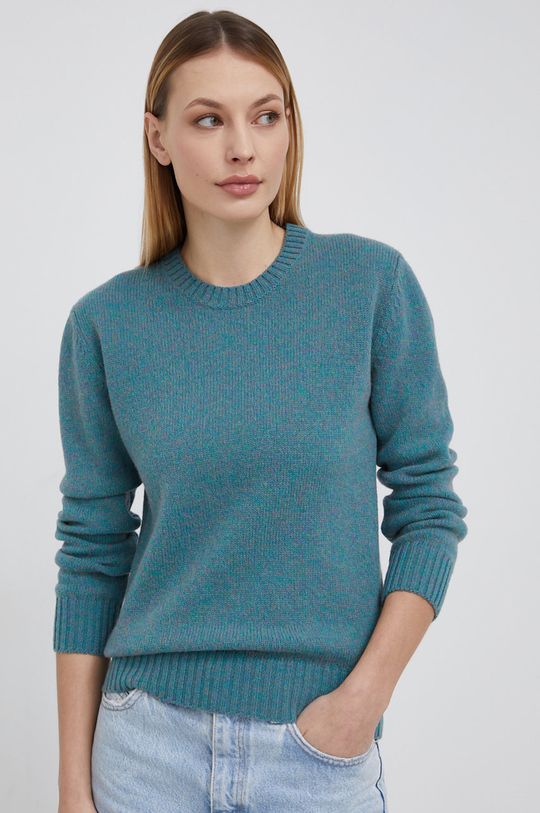 Vuneni pulover United Colors of Benetton plava