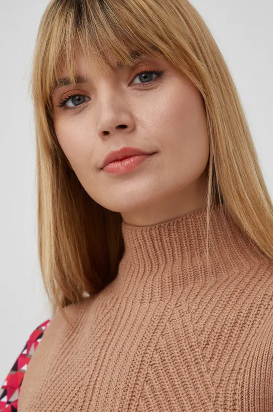 smeđa Prsluk s primjesom vune Calvin Klein