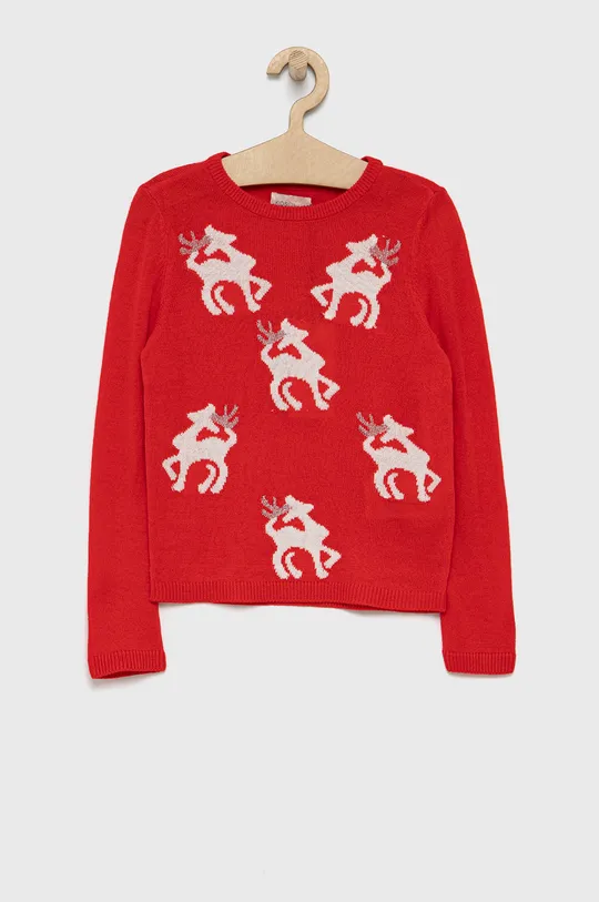 crvena Dječji džemper Kids Only Za djevojčice