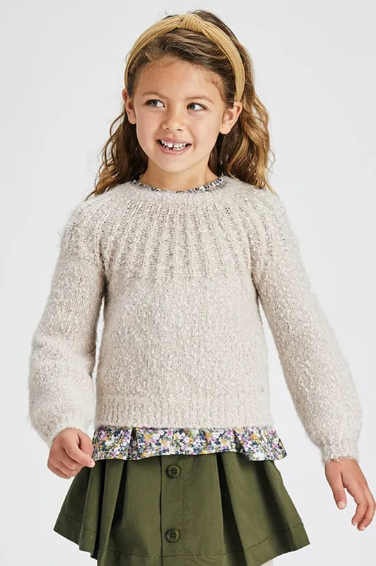 бежевый Детский свитер Mayoral Для девочек