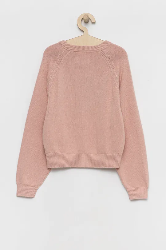 Detský bavlnený sveter Calvin Klein Jeans ružová