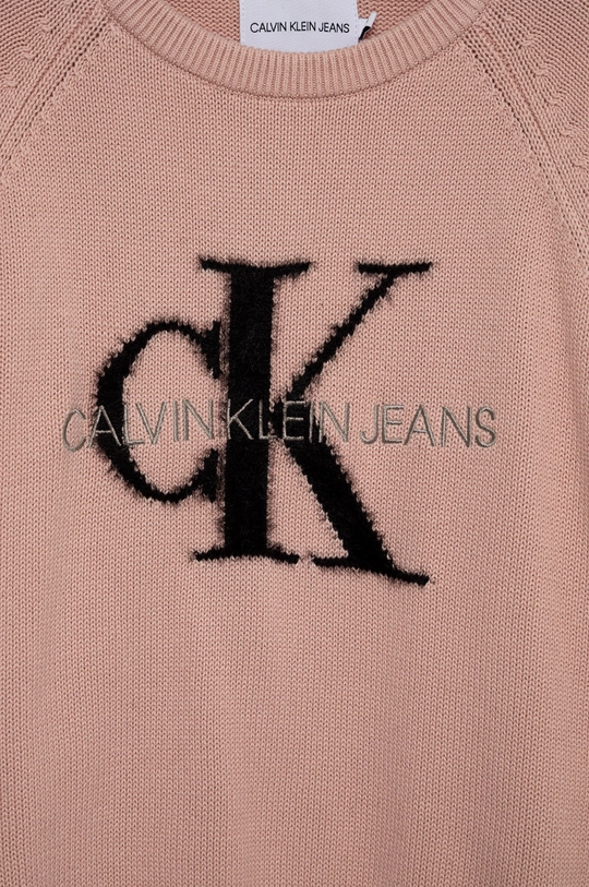 Dječji pamučni pulover Calvin Klein Jeans  100% Pamuk