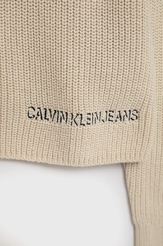 Detský sveter Calvin Klein Jeans  94% Bavlna, 5% Polyester, 1% Metalické vlákno