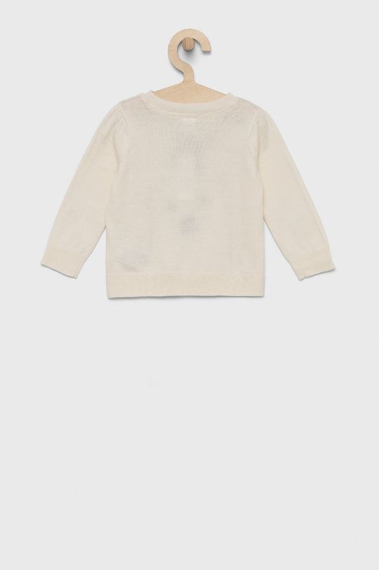 GAP Sweter bawełniany dziecięcy piaskowy