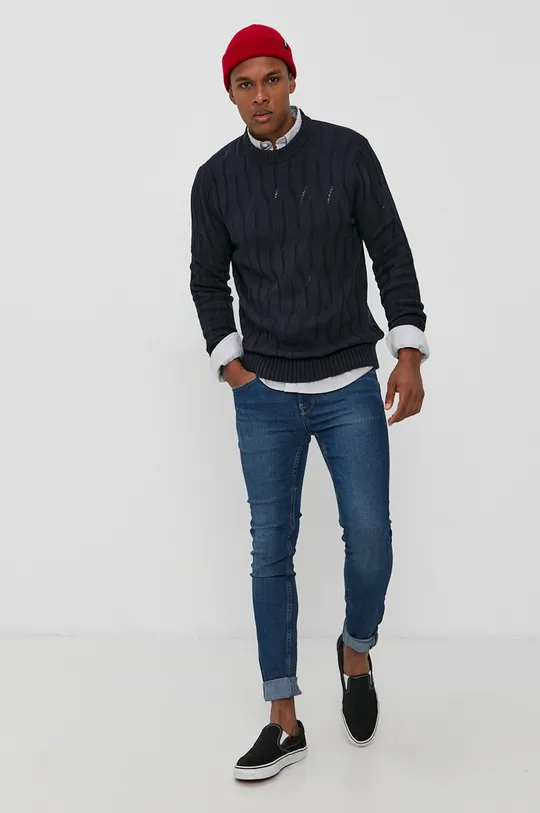 Only & Sons Sweter granatowy