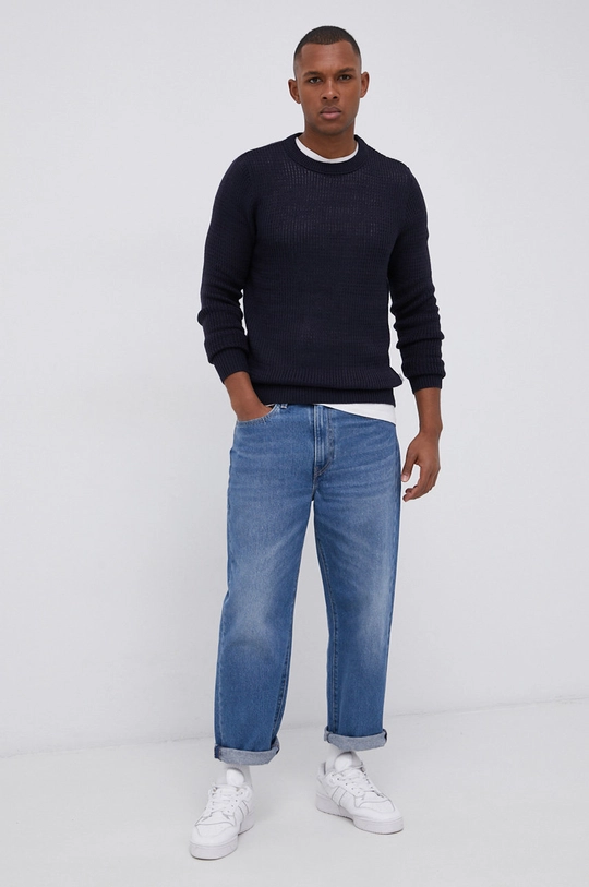 Jack & Jones Sweter granatowy