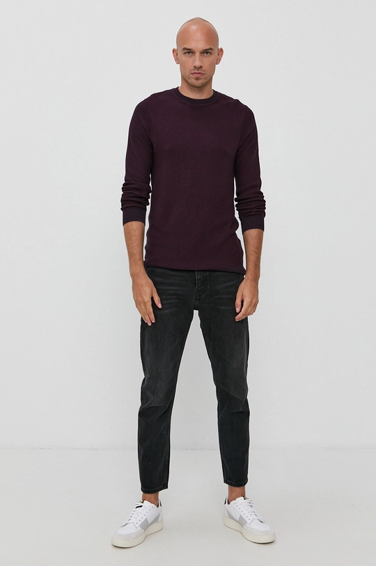 Produkt by Jack & Jones Sweter fioletowy