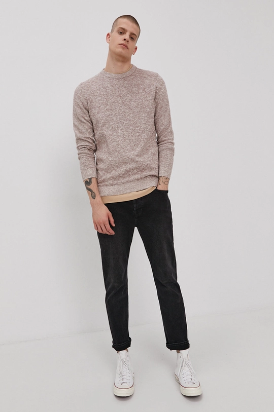 Premium by Jack&Jones Sweter brązowy