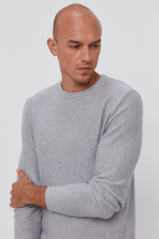 szary Selected Homme Sweter