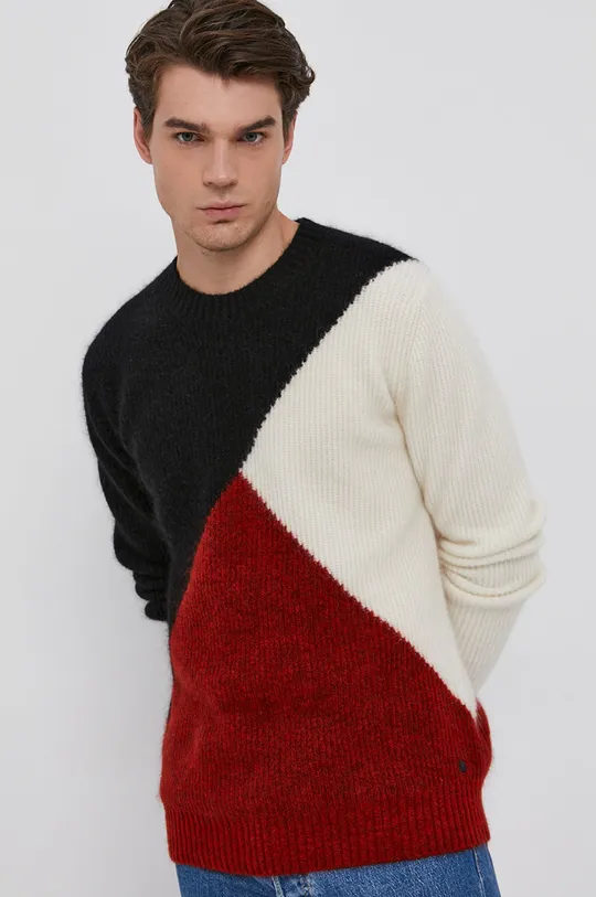 piros Karl Lagerfeld gyapjú pulóver Férfi