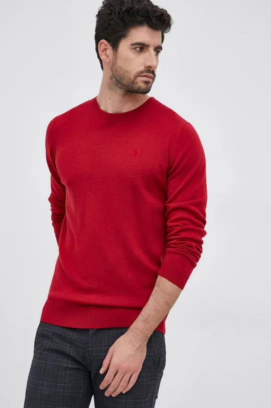 κόκκινο Μάλλινο πουλόβερ Karl Lagerfeld