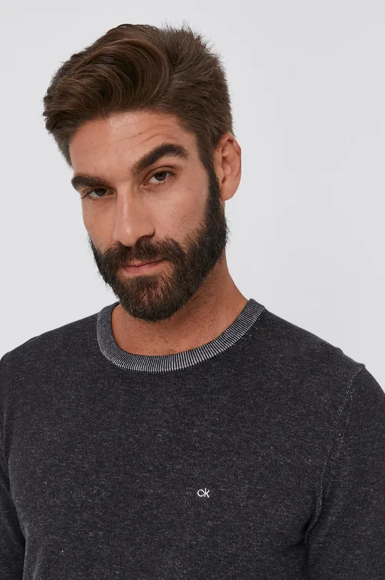 szürke Calvin Klein pulóver