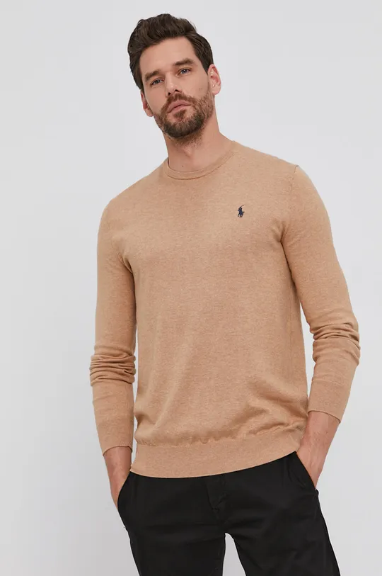 Polo Ralph Lauren Sweter 710744679021 beżowy