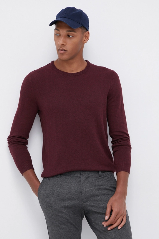 burgundské Produkt by Jack & Jones - Sveter Pánsky