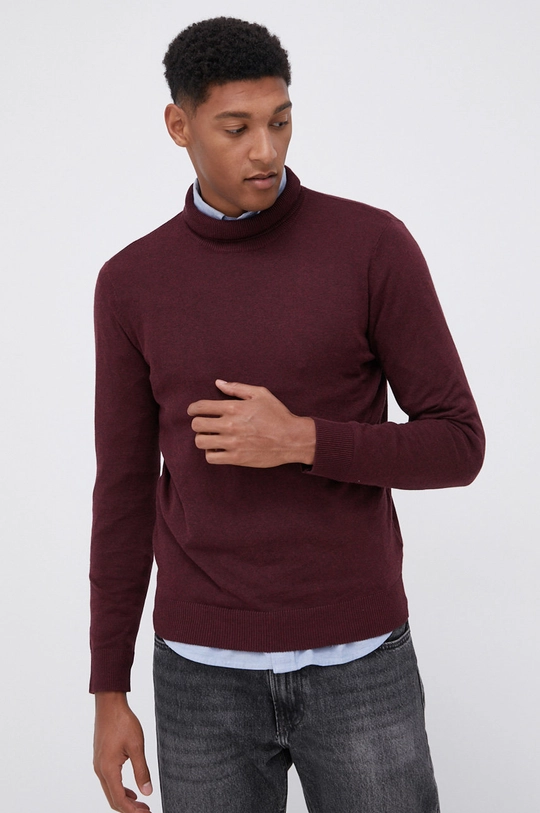 Produkt by Jack & Jones Sweter bordowy