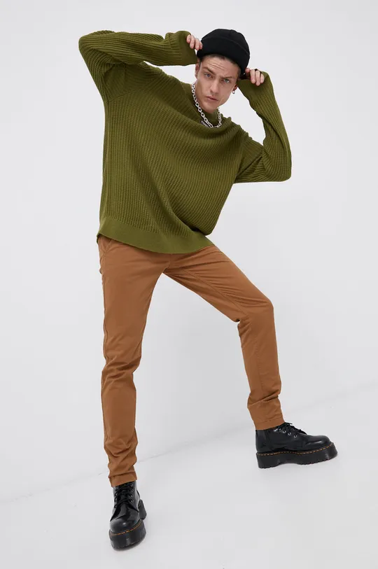Tommy Jeans pulóver zöld