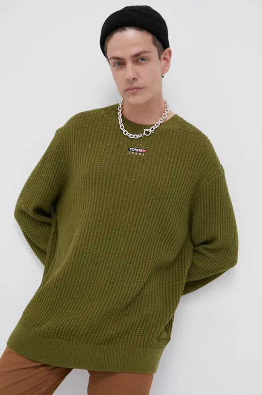 zöld Tommy Jeans pulóver