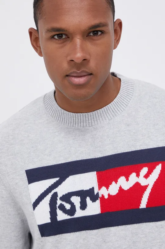 sivá Sveter Tommy Jeans