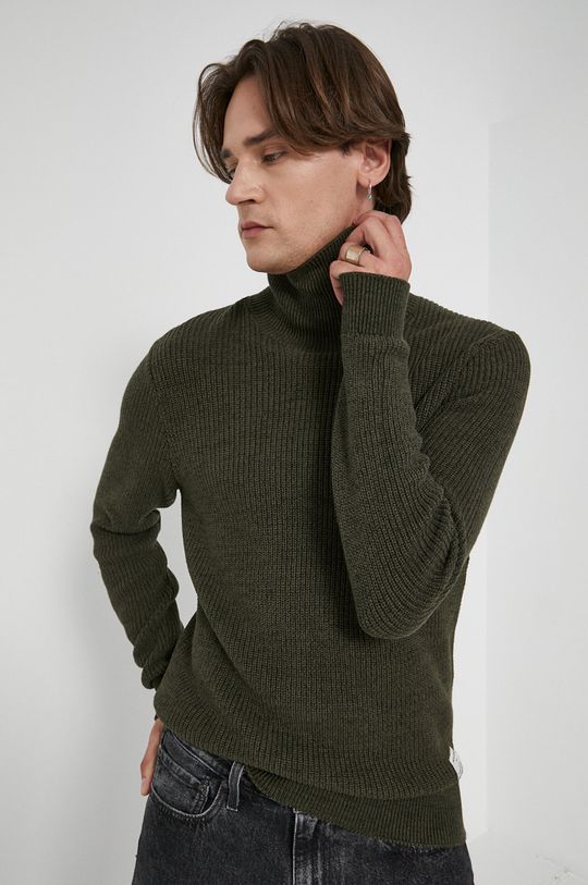 zielony Jack & Jones Sweter bawełniany