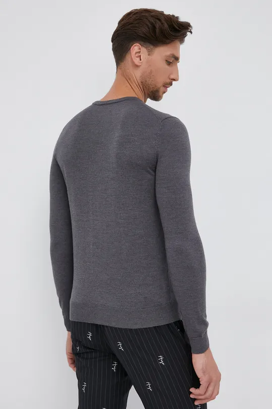 Vlnený sveter Hugo sivá