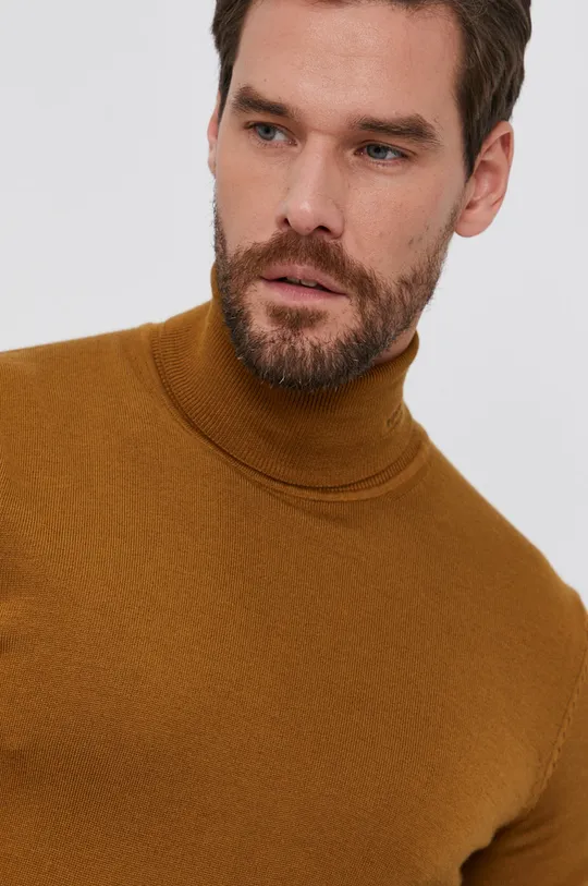коричневый Шерстяной свитер Hugo