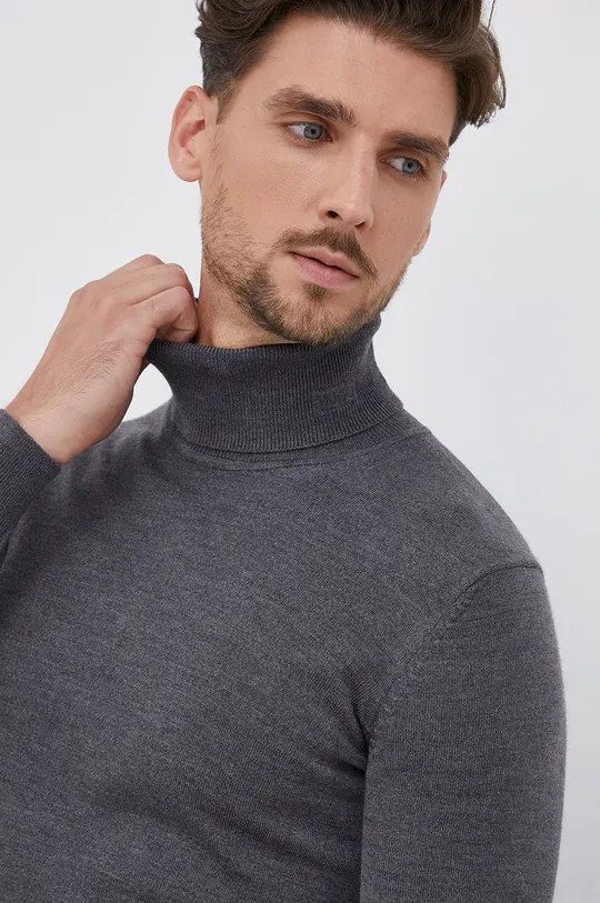 sivá Vlnený sveter Hugo Pánsky