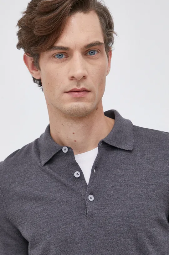 sivá Vlnený sveter Hugo