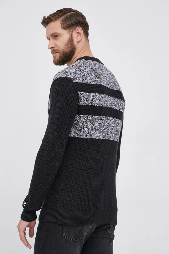 Calvin Klein Jeans Sweter z domieszką wełny J30J318613.4890 78 % Bawełna, 17 % Poliamid, 5 % Wełna