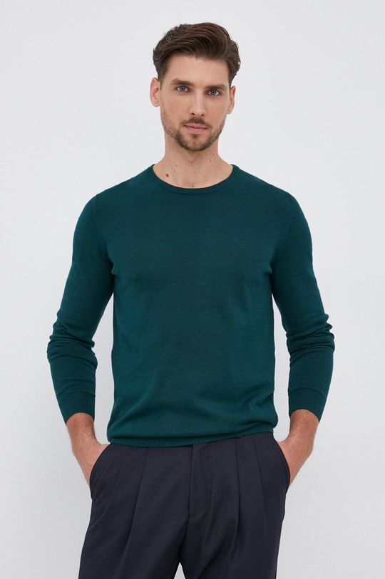 zielony Sweter Męski