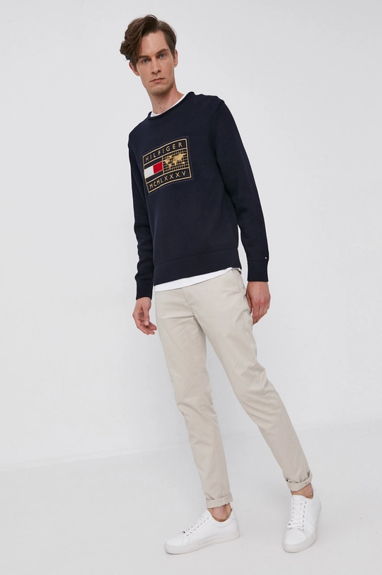 Tommy Hilfiger Sweter granatowy