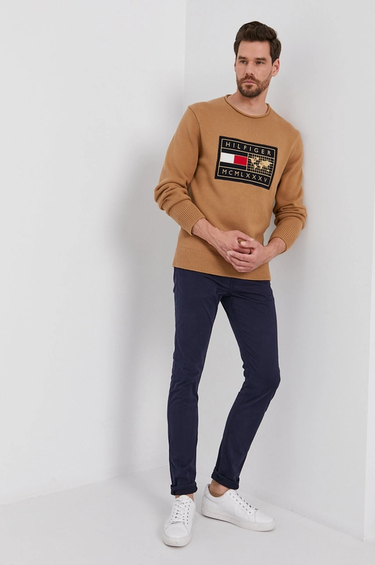 Tommy Hilfiger Sweter brązowy