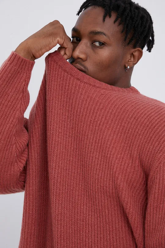 różowy Levi's Sweter wełniany A0708.0001 Męski